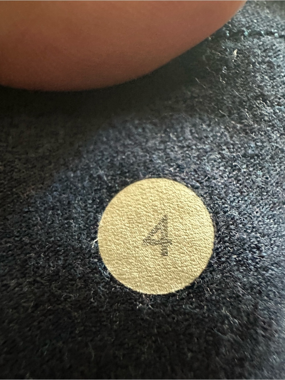 lululemon athletica navy leggings with light gray logo - Picture 4 of 6